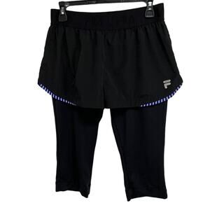 Fila Jogging Shorts With Attached Capri Crop Leggings MD